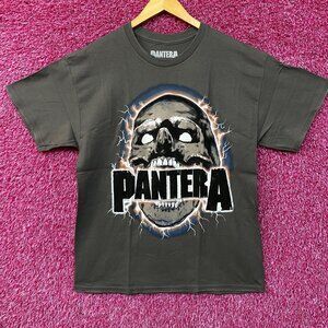 Pantera Lightning Skull Heavy Metal Band T-Shirt XL